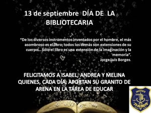 Feliz día del Bibliotecario!