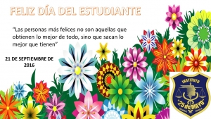 Feliz día del estudiante!